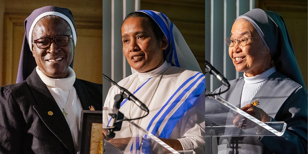 Three women religious, one from India, receive awards for their fight human trafficking