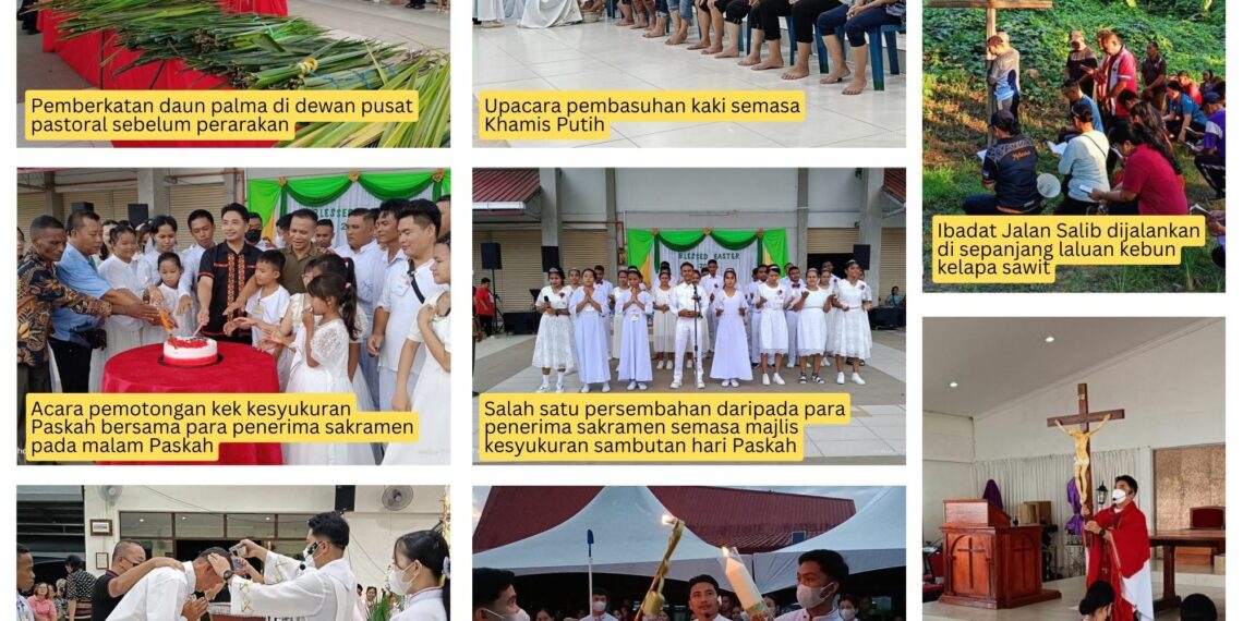 Perayaan Minggu Palma, Triduum Paskah dan Hari Paskah St Martin, Telupid tahun 2024