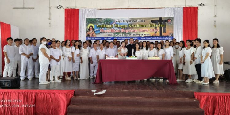 Berita bergambar: Majlis Kesyukuran Paskah dan baptisan baru 2024